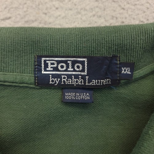 Polo Ralph Lauren Shirt Mens XXL 2XL Green 100% Cotton Made in USA Pony Rugby - Picture 4 of 17