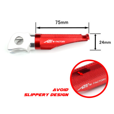 Red SHINOBI Front Rider Foot Pegs Pedal For Buell XB12R Firebolt 04+