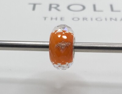 Trollbeads Royal Orange Extremely Rare Bead