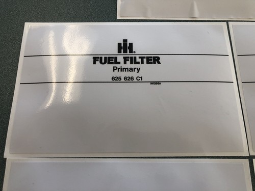 IH International Restoration Filter Wrap Decal Package BLACK 5 Pieces - Picture 5 of 6