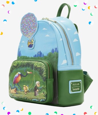 Disney Pixar Loungefly \'Up\' Scene Mini Backpack - Blue Green Loungefly Disney Pixar Panel Scenes Mini Backpack - BoxLunch  main image 2