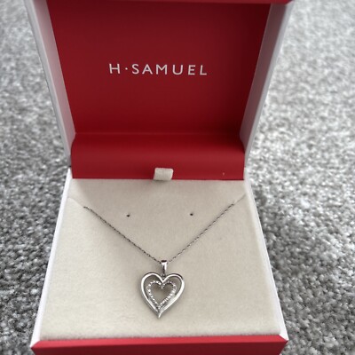 Valentine's day heart necklace Samuel Sterling Silver Heart