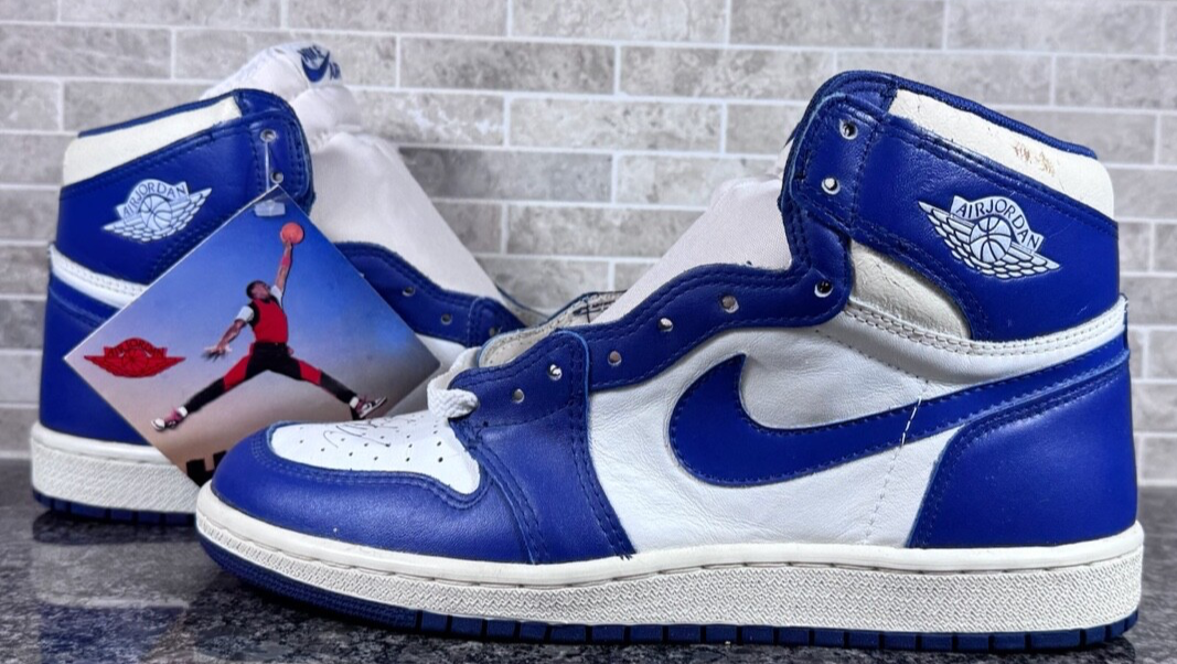 DUAL SIGNED AUTO JSA 1985 Nike Air Michael Jordan I 1 OG KENTUCKY size 10 DS/NEW 