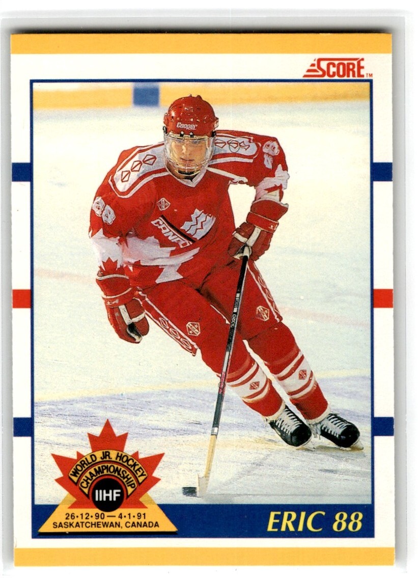 1991-92 Score Rookie and Traded Eric Lindros Canada #88T