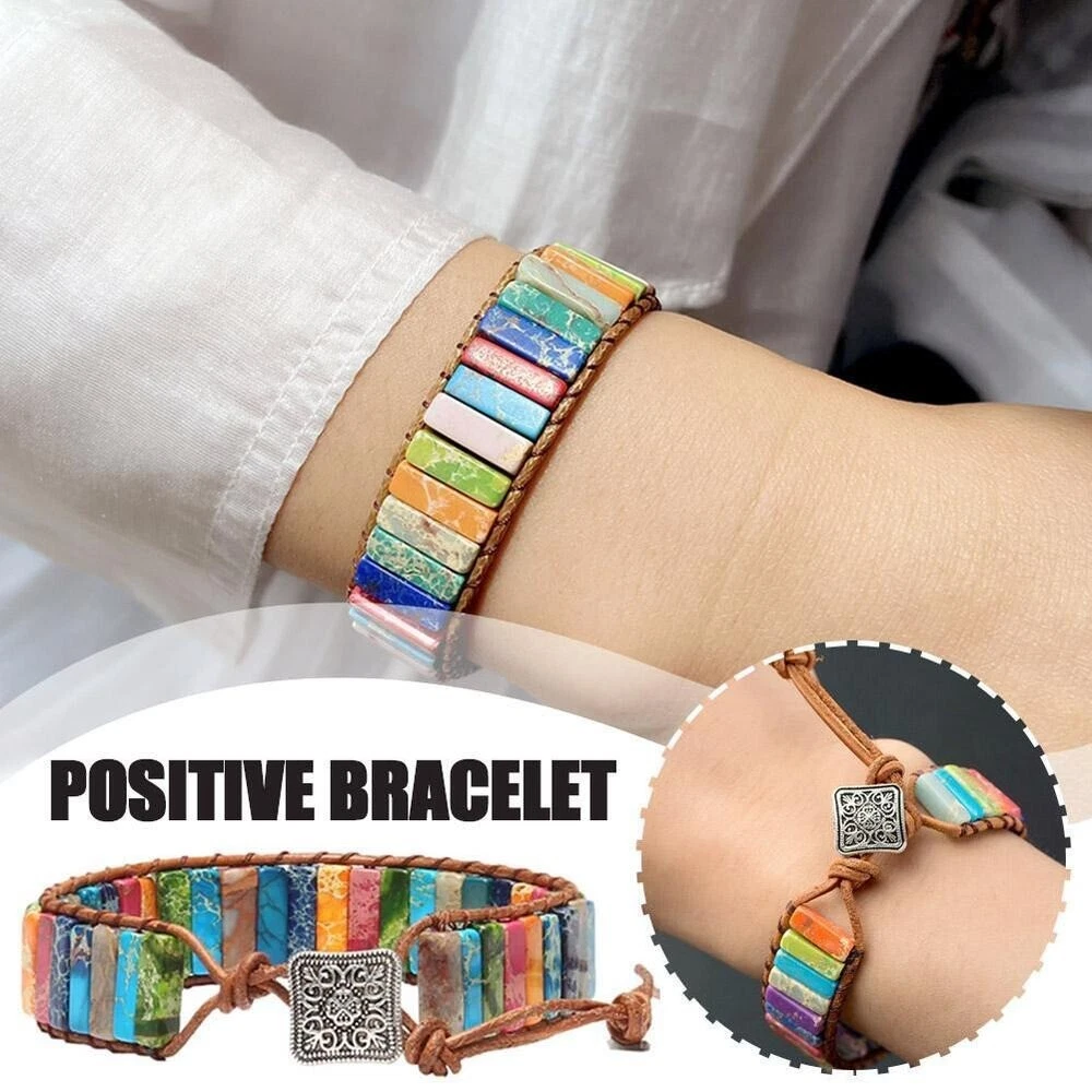 Handmade Hand Braided Bracelet Multi layer Leather Wrap Bangle All