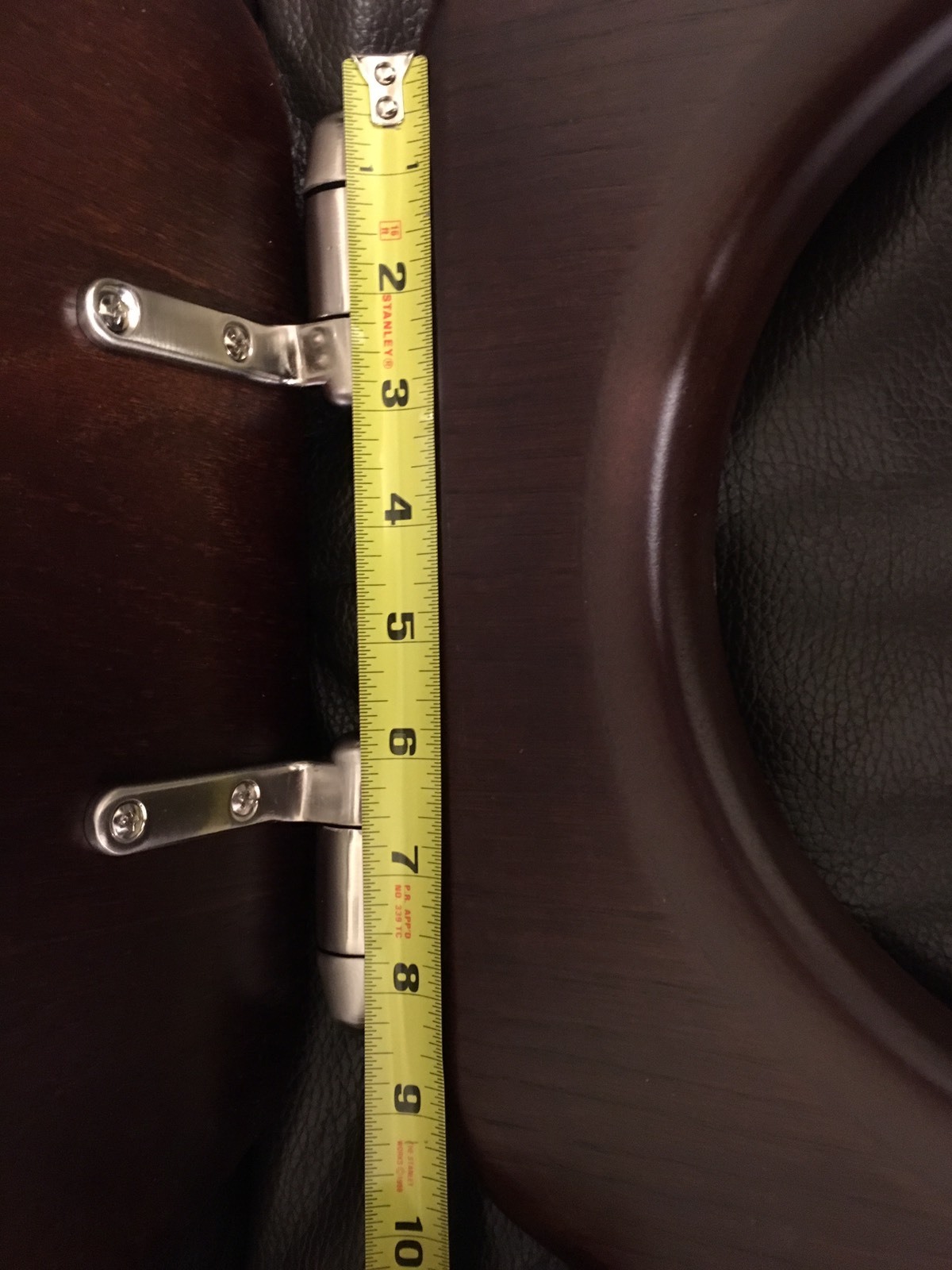 Porcher 7111800.610 Elongated Wood Toilet Seat with PN Hinges, WENGE