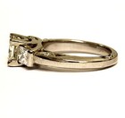 18K White gold 1.28ct princess diamond VS2 H AGS certified engagement ring 5.1g — photo 5