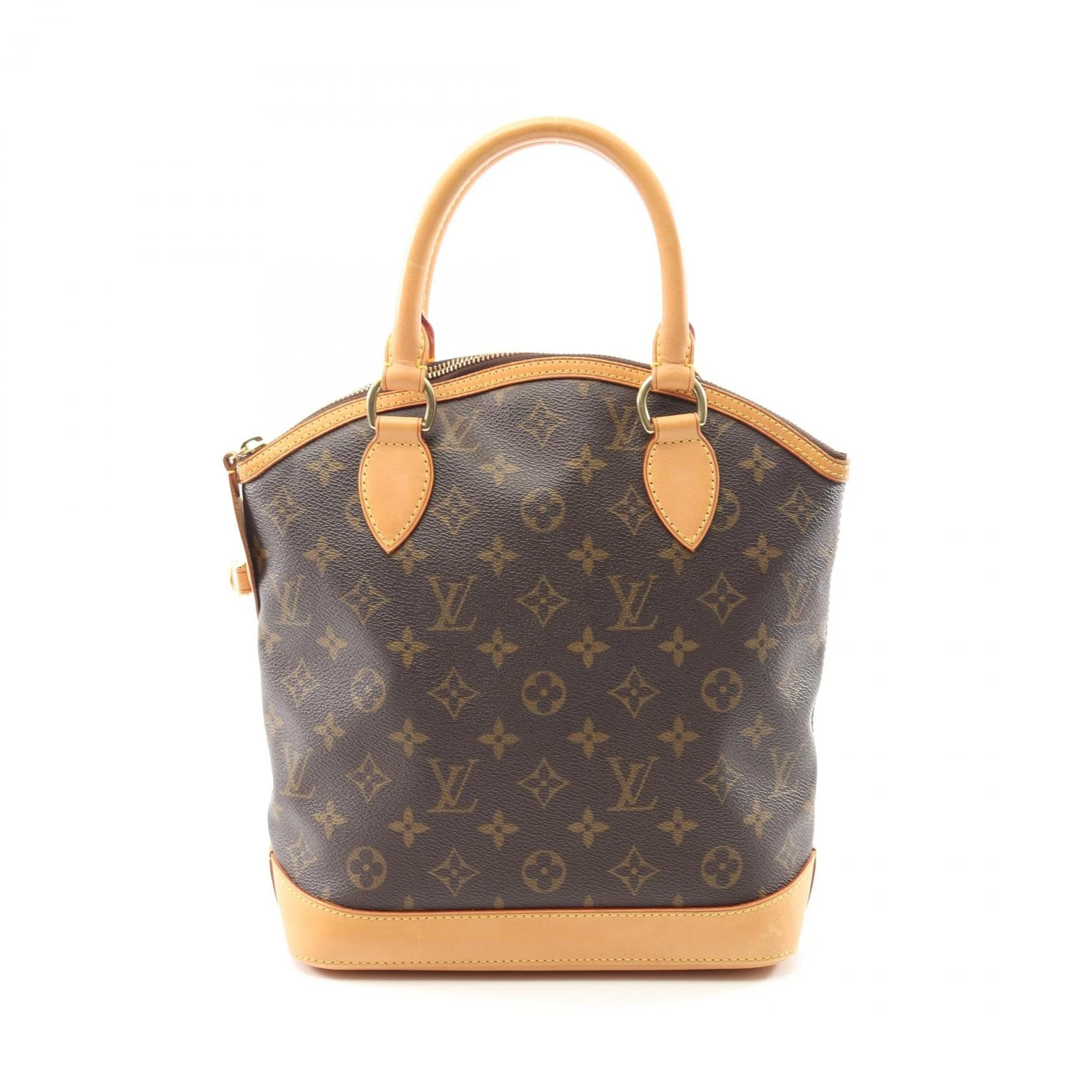 LOUIS VUITTON（LV） Borsa a mano Louis Vuitton Lockit M40102 monogramma tela pelle marrone usata donna