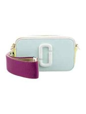NEW Marc Jacobs THE CERAMIC Snapshot Light BLUE Multicolor Camera Bag Crossbody