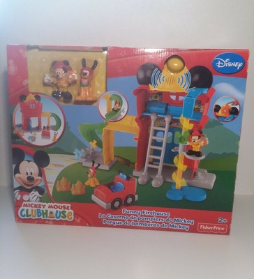 mickey firehouse playset