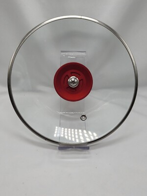 Crock Pot Glass Lid 7'' Red With Probe Access