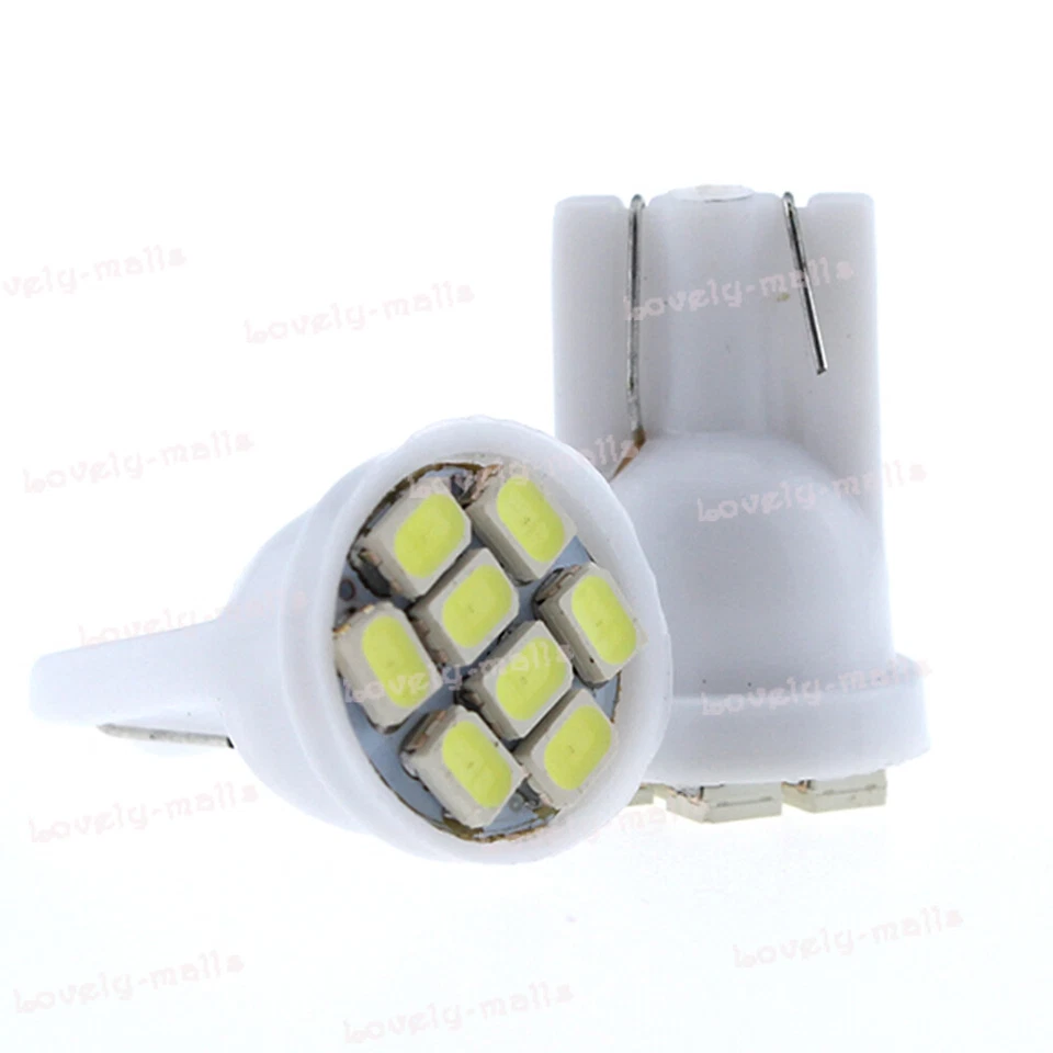 10x Blanco T10 8SMD LED Panel de Instrumentos Luces Salpicadero Soporte de Lámpara para Toyota Foto 4 de 4