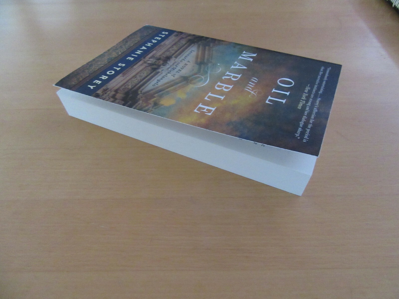 OIL and MARBLE a Novel of Leonardo & Michelangelo (ppbk 2017) Historical Fiction