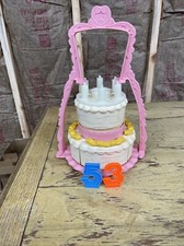 Vintage Fisher Price Fun With Food 2152 Create-A-Cake Wedding Cake 1987