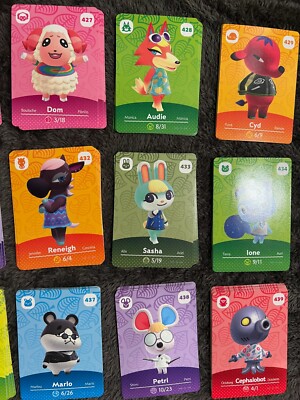 NEW Animal Crossing Amiibo Cards AUTHENTIC - Series 5 (#425 - 448