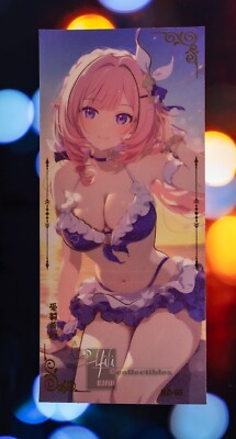 New! Tri-fold Booklet Elysia Honkai Impact Goddess Wind and Moon Set 2 Gold Foil