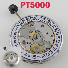 High Accuracy Clone 2824 Asia PT5000 Automatic Watch Movement 28800 bph Date