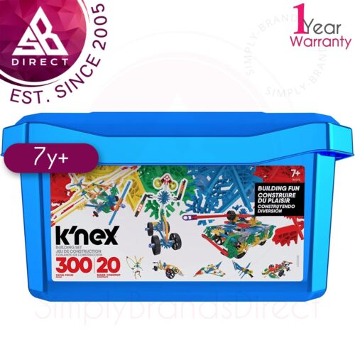 K'NEX Classics 20 Model Building Fun Tub│Kid's Construction Toy Kit│300 Pcs│7y+ - Afbeelding 1 van 8