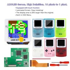 AMOLED GBC OLED Laminated Touch Screen Kits Pre-cut Shell For GameBoy Color