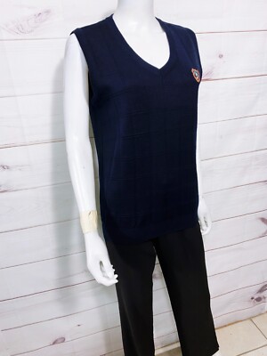 トップス murral Ivy tank(Navy) Ivy Club Long Dari Womens Sweater Vest Size S Navy Blue V-Neck