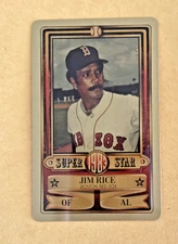 1983 PERMA GRAPHIC==GOLD==SUPER-STAR #-31 JIM RICE==BOSTON RED SOX