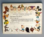 Vintage Walt Disney United States Treasury 1944 War Bond Paper