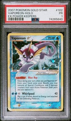 Vaporeon ★ graded PSA 1 for sale on eBay