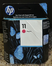 Genuine OEM HP 11 Magenta Ink Cartridge C4837A Exp 06/2013 SEALED READ DESC 