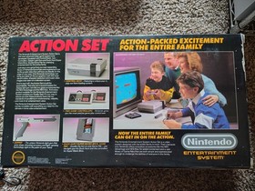 Juego de acci&oacute;n NES en caja sistema de entretenimiento Nintendo con Zapper y Super Mario Bros