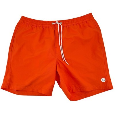 Outerknown Swim Trunks Mens Large Orange Recycled Polyester 6'' In Board Shorts
