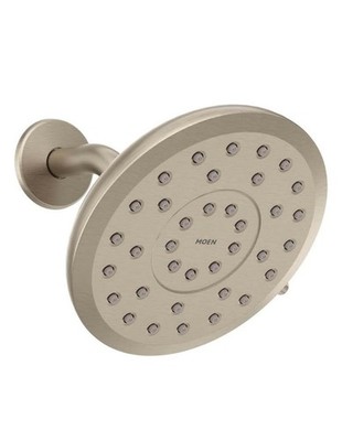 Moen 220R7EPB Verso Eco-Performance Infiniti Dial Round Rain Shower Head, 7''