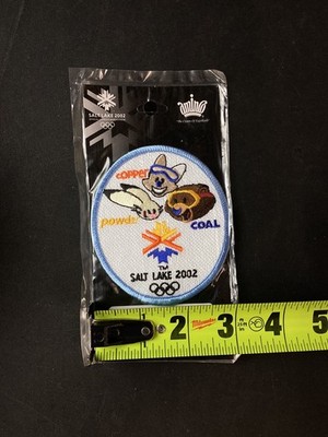 NEW! 2002 Salt Lake Winter Olympics Mascots Powder, Copper, Coal 3'' Patch