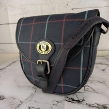 BURBERRYS Shoulder bag Nova Check Navy Vintage Authentic From Japan