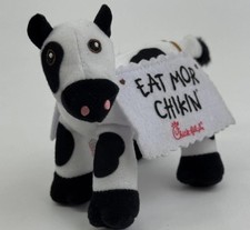 New Chick-fil-A Eat More Chickin' Cow Plush Black White Spots