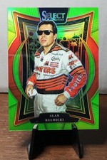 2025 Panini Select - Alan Kulwicki 68/75 - Neon Green Prizm - Tribuna #68
