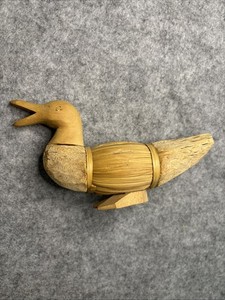 Corn Husk Duck Vintage 9 In Duck