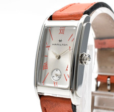 [N MINT] Hamilton Ardmore H112210 Small Second Silver Red Qz Ladies Watch JAPAN