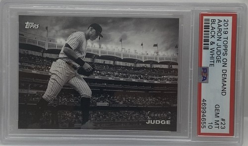 2019 Topps On Demand Aaron Judge #23 Black & White PSA 10 GEM MINT RARE SP SSP