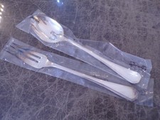 Christofle Luc Lanel AMERICA posate da portata per verdure 2 pezzi argentate confezione originale