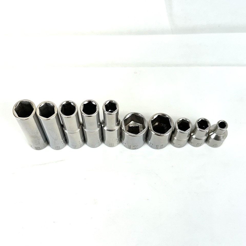 Lot Of 10 Craftsman 1/4 Drive Sockets Deep And Shallow Random | eBay