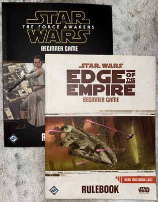 Star Wars RPG Beginner Bundle Edge of Empire + Force Awakens - 2 Books, VG Cond.