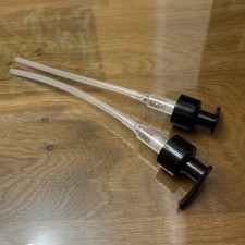 2 Extra Long Pump Dispensers Excellent Condition Unused for Tall Bottles