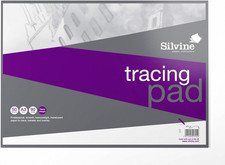 Image of Silvine A3 Professional Tracing Pad. 50 Sheets of Quality Heavyweight Tracing Pa