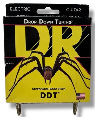 DR Guitar Strings Electric DDT-11 Drop Down Tuning 11-54 Corrosion Proof USA