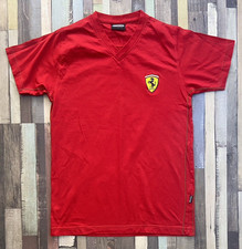 Ferrari Mens Official Licensed Product Red T-Shirt Size Large Small Youth Boys