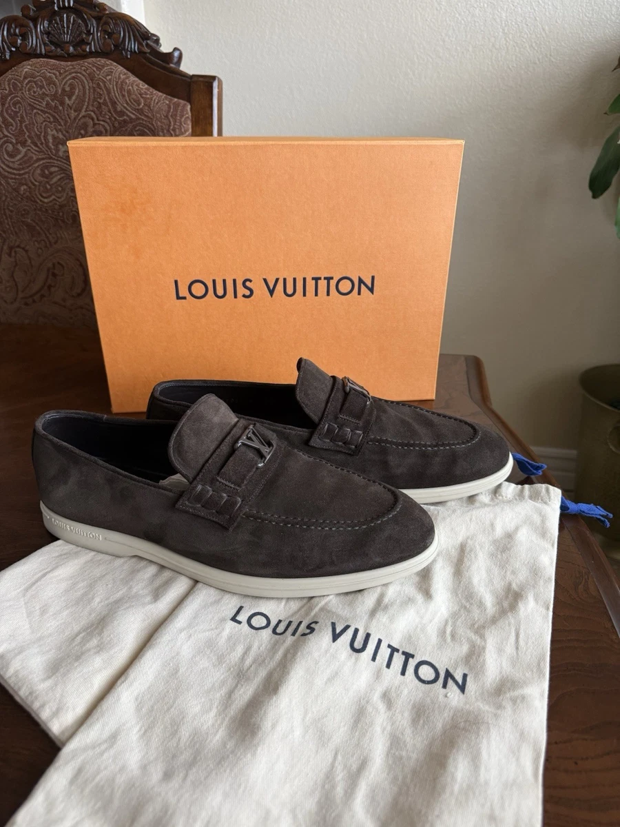 Louis Vuitton Men’s Dark Gray Suede Tassel Loafers Louis Vuitton Men main image 4