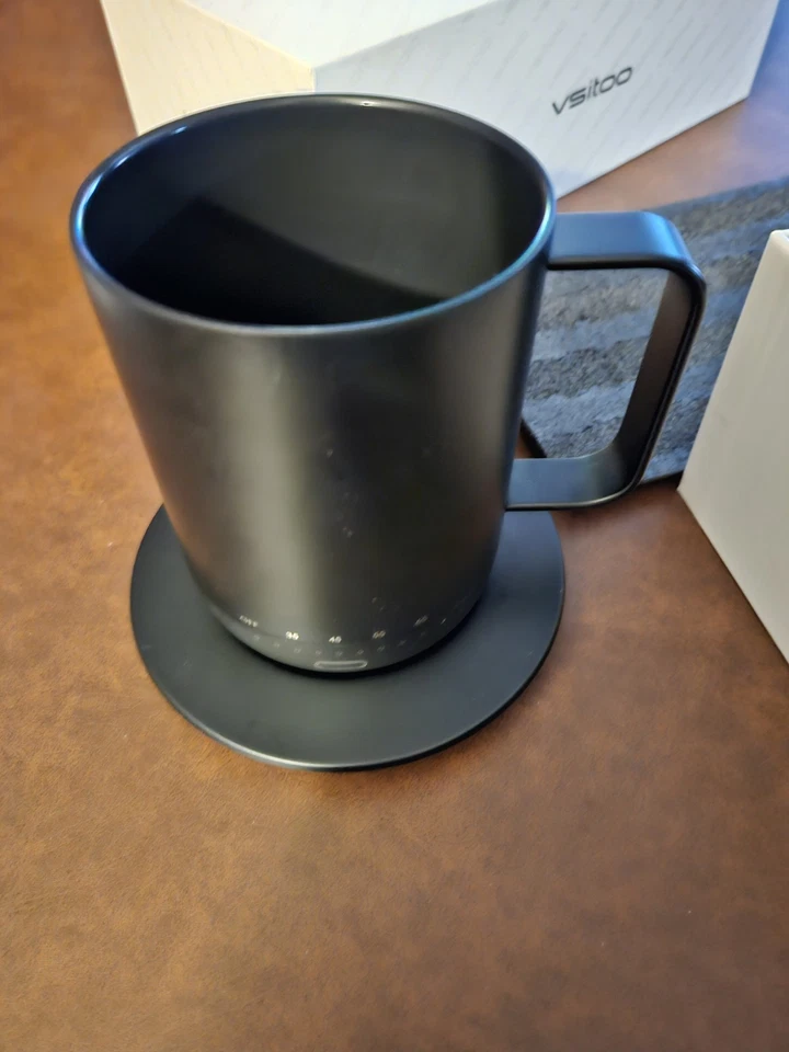 -VSITOO (S3 Pro) temperature control smart mug Black Tested Working I5v Black - Image 4 of 4