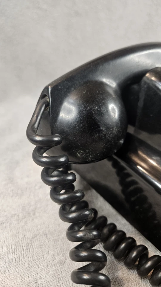 De Colección Kellogg Switchboard Supply Co Negro Giratorio Teléfono de Escritorio Rojo Bar-sin probar Foto 4 de 4