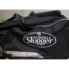 Louisville Slugger Rolling Baseball Softball Gear Bag Black Silver Large 36 inch