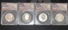 2014 W REVERSE PROOF SILVER KENNEDY ANACS PR70 SP70 50TH ANNIVERSARY 4 COIN SET